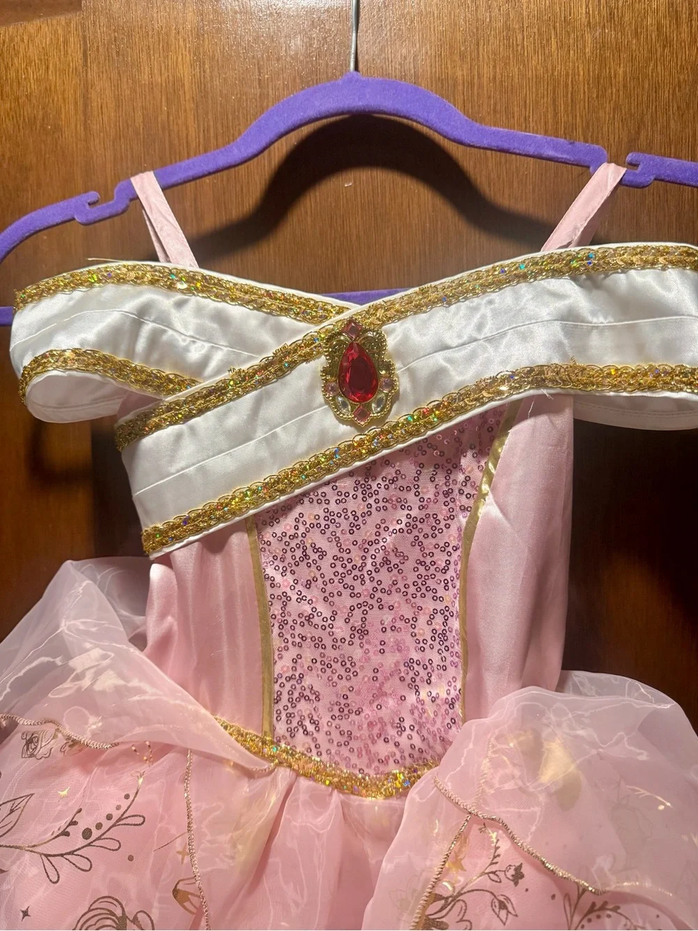 Disney Pink and Gold Princess Dress Costume